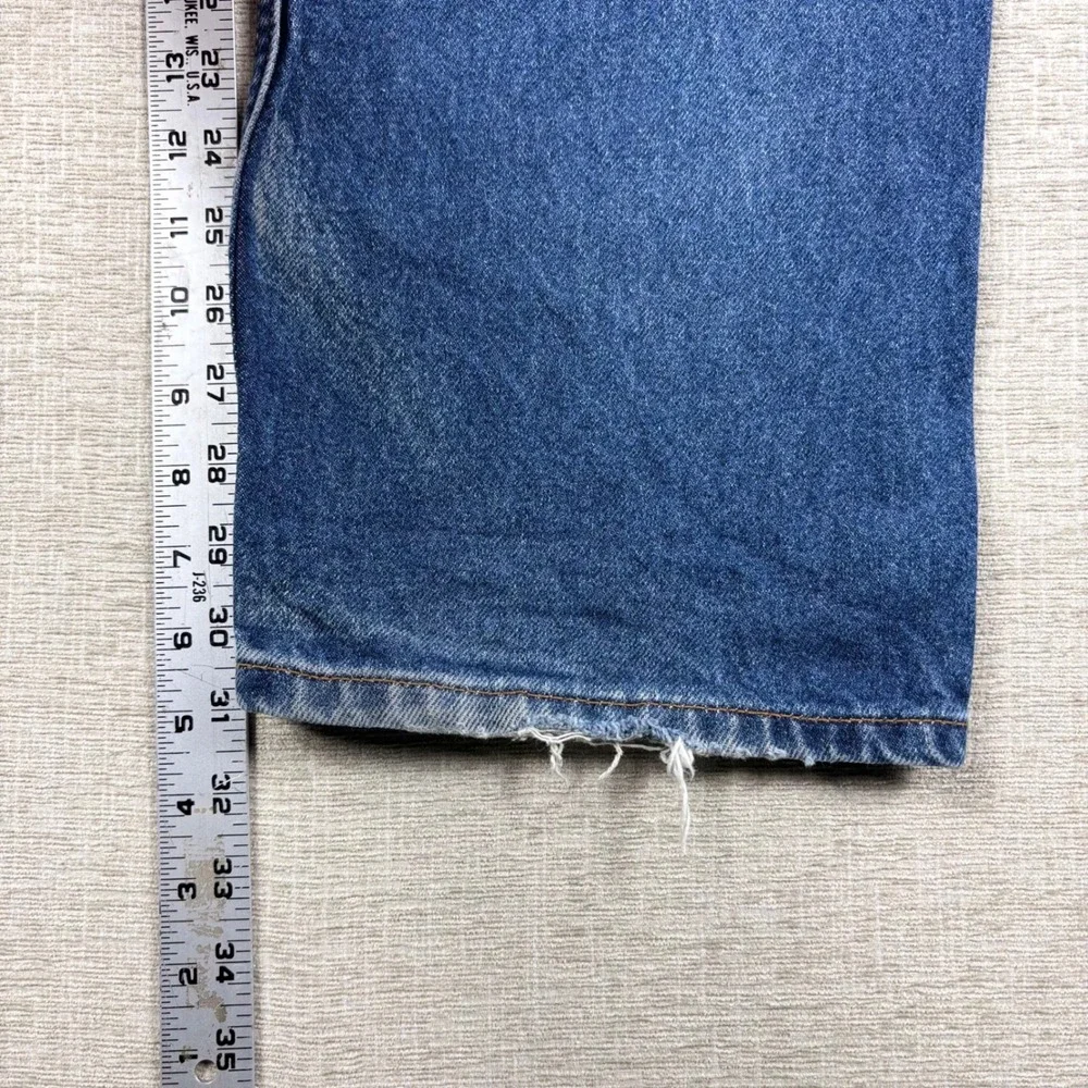 Vintage Levis 505 Mens 38x32 Slight Distress Jeans Thigh Faded Skate Denim